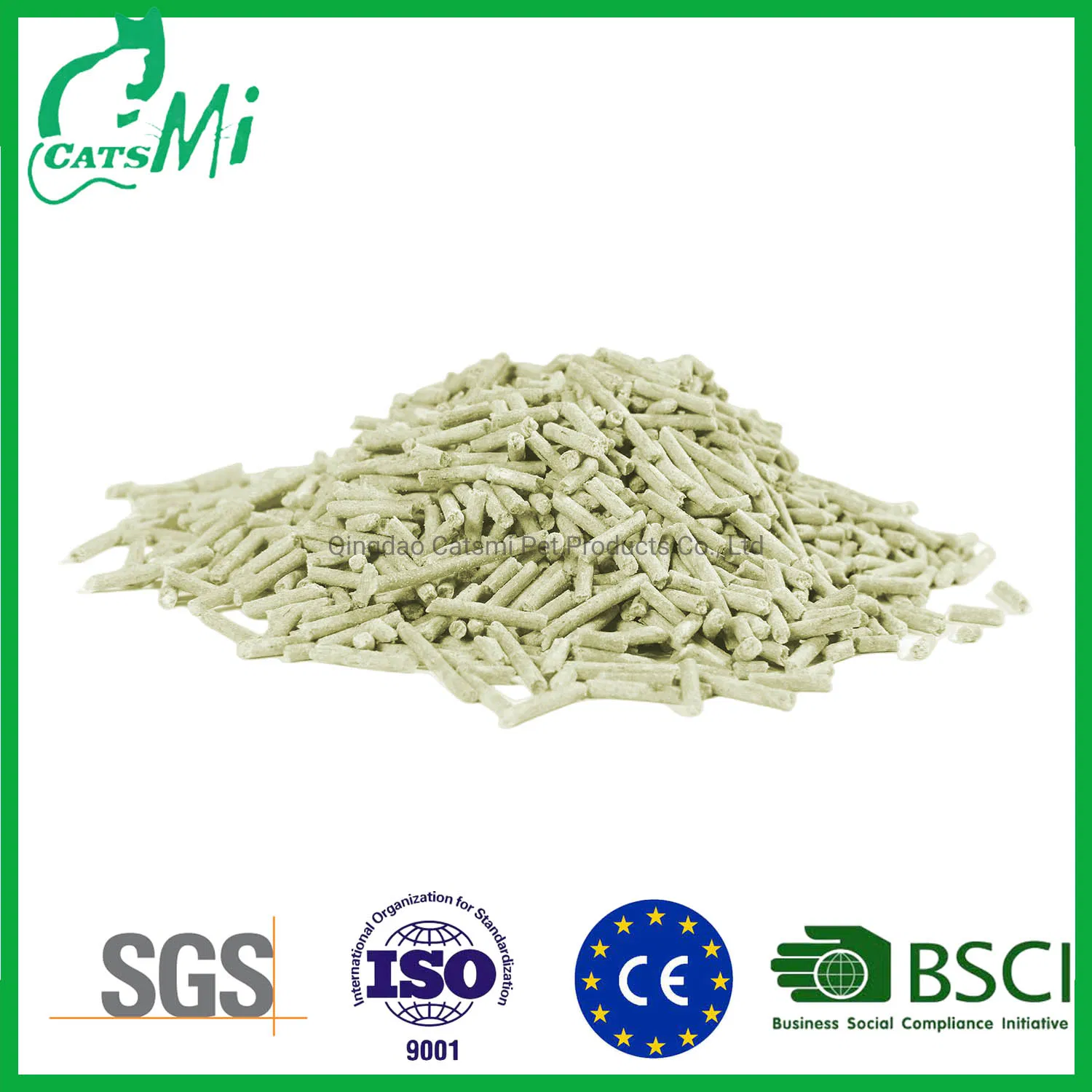 OEM Pet Products Super Absorb Natural Apple/Bamboo/Grass Cat Sand Clumping Tofu Cat Litter