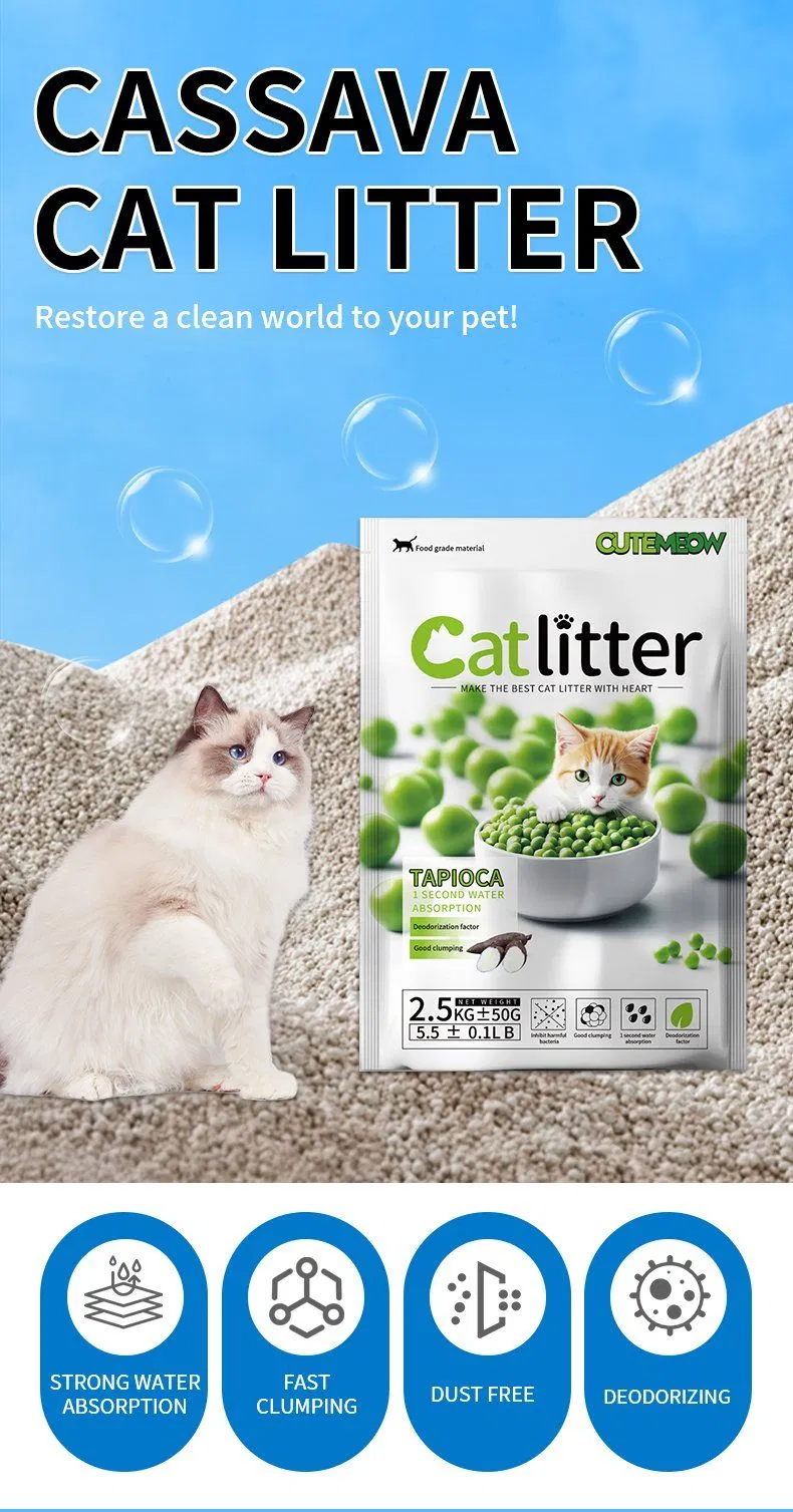 Cassava Cat Litter Detail 1