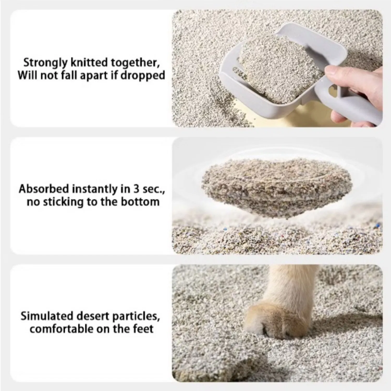 Strong Clumping Easy Clean Sodium Clay Dust Free Premium Bentonite Cat Litter