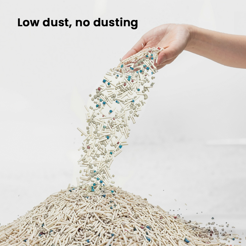 Natural Tofu and Bentonite High-Quality Mixed Cat Litter Easy Clean Eco-Friendly Flushable Custom Packaging and Supplier Direct Pricing for Pet Supplies