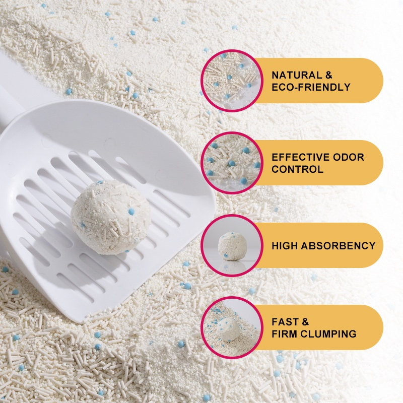 Factory Direct Tofu Tapioca Mixed Cat Litter, Low MOQ Custom Weight for Global Buyers