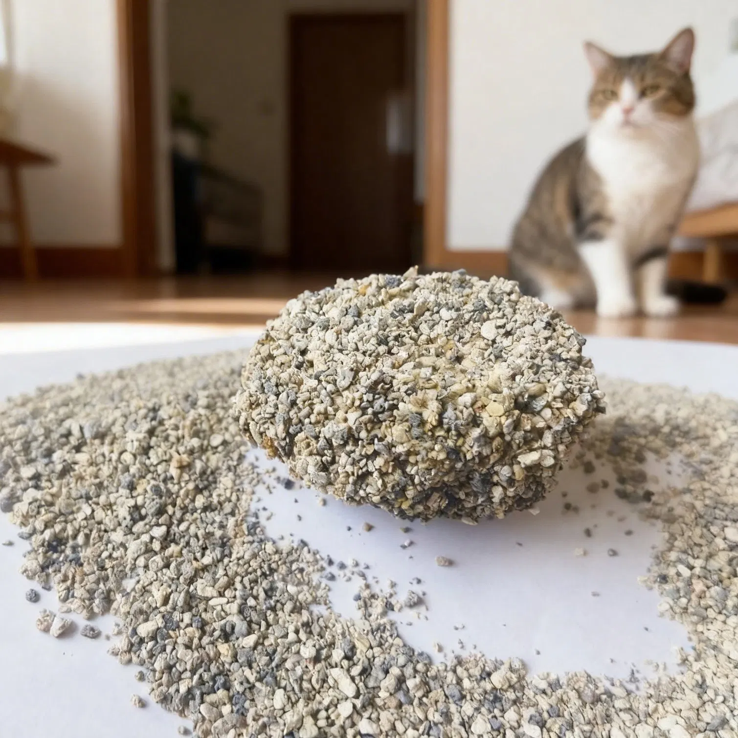 Natural Mineral Cat Litter with Superior Clumping Action From 100 Percent Bentonite Clay