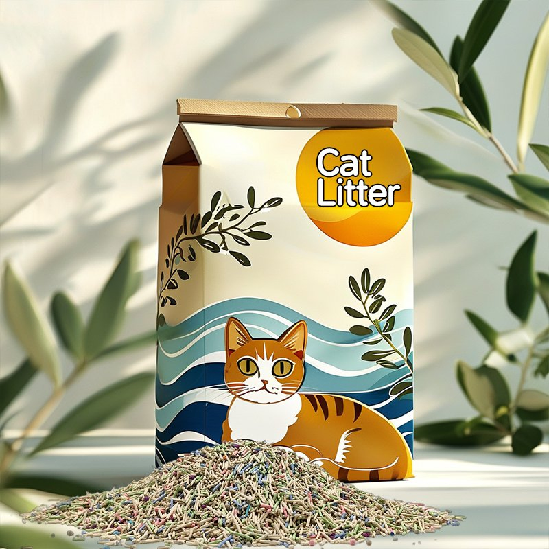 Cat Sand Suppliers High Absorbent Low Dust Biodegradable Natural Non-Sticky Soft on Paws High Absorbency Water Soluble Mixed Cat Litter