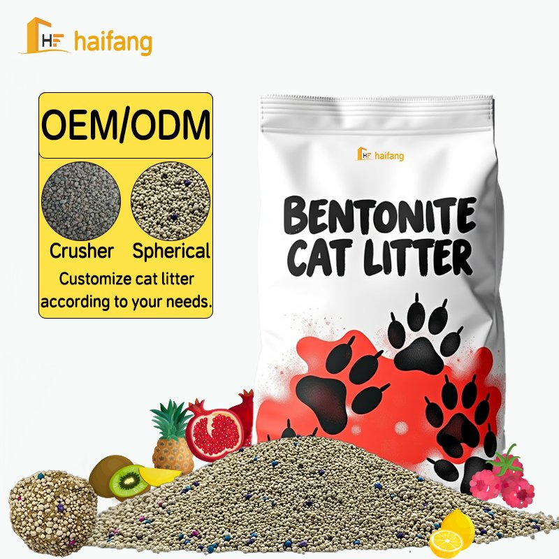 Bentonite Cat Litter Cat Supplies Natural Flushable Paper Plant Eco Biodegradable Non-Clumping