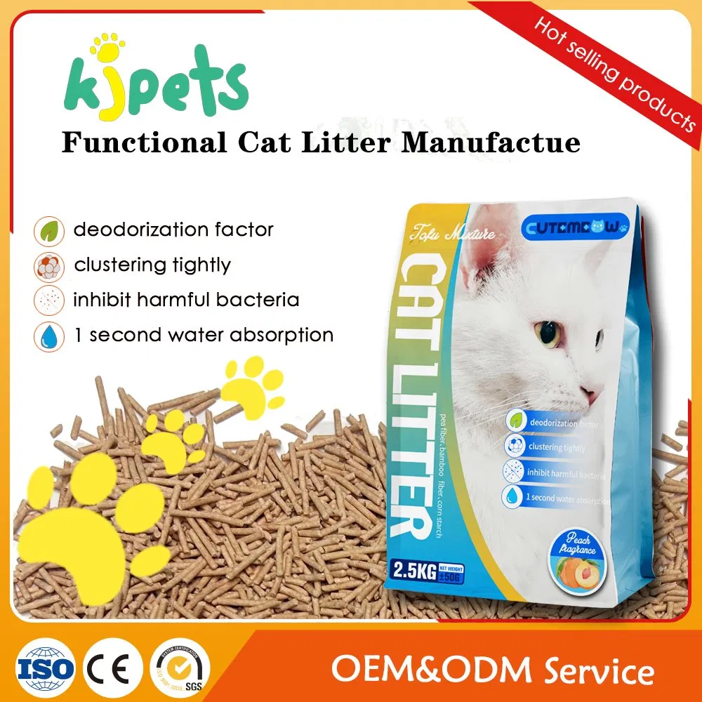 pH Tofu Cat Litter Line Production in Tons Bulk Wholesale Color Changing Cat Litter Supplier