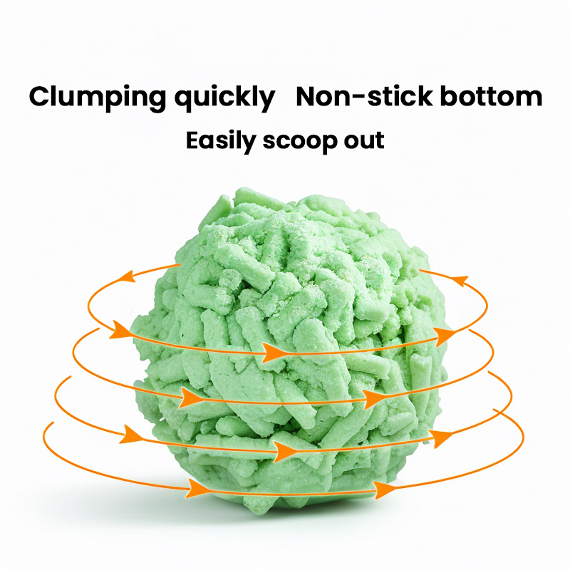 Factory Produce Pure Plant with Corn and Soybean Pet Sand Eco Friendly 6L Biodegradable Fast Clumping No Dust Natural Tofu Cat Litters