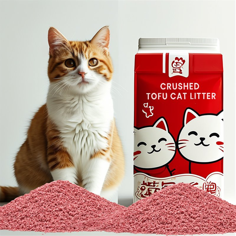 Strong-Clumping Crushed Tofu Cat Litter Offering Superior Odor Control and Low Dust