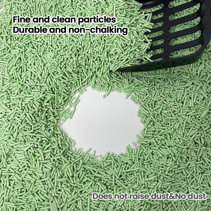 Dust Free Clumping Flushable Broken Eco Plant Material Odor Control No Dust Safe Licking Cappuccino Scent Large Volume Tofu Cat Litter