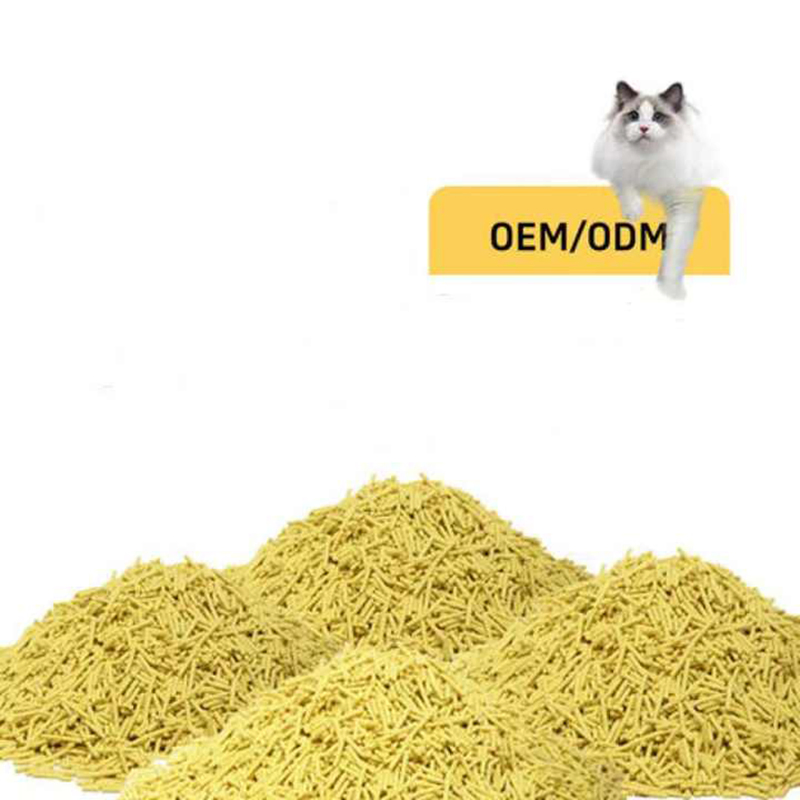 OEM/ODM Factory Wholesale Strip Shape Dust-Free Flushable Corn Scented Tofu Cat Litter