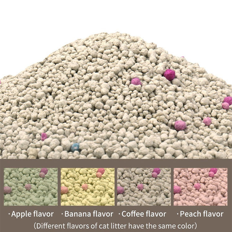 High Quality Cat Litter Factory OEM / ODM Multi Fragrance Dust-Free Bulk Strong Clumping Ball Shaped Bentonite Cat Litter