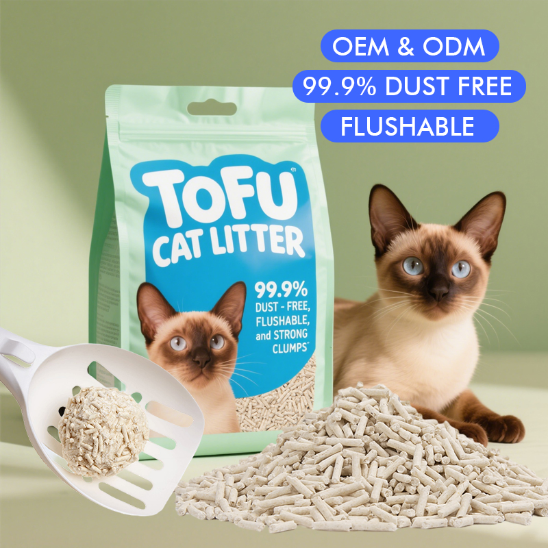 OEM Sustainable Corn Scented Tofu Cat Litter