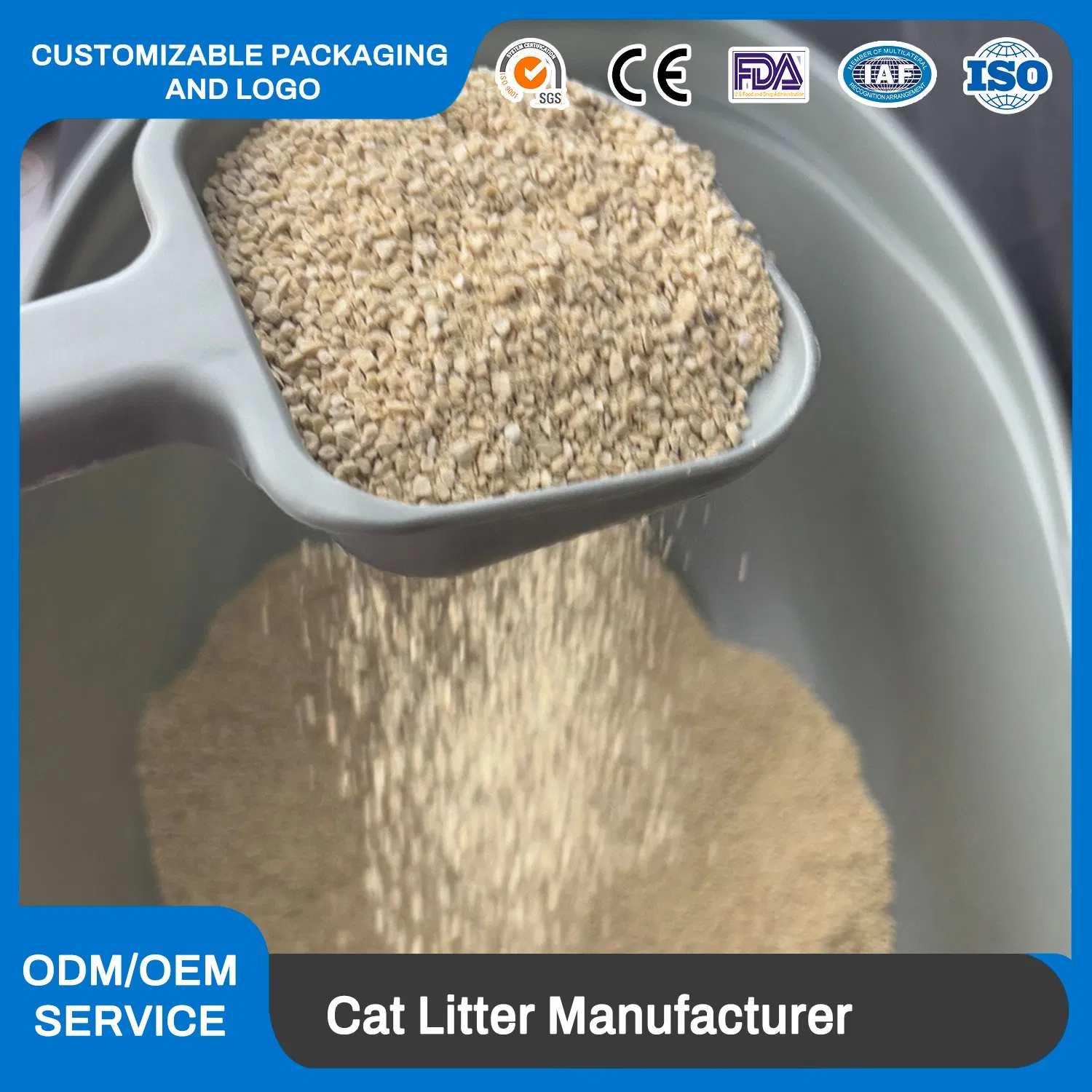 High Absorption Cassava Cat Litter Factory Supplier Cassava Cat Litter Odor Control Natural Ingredients Cat Litter