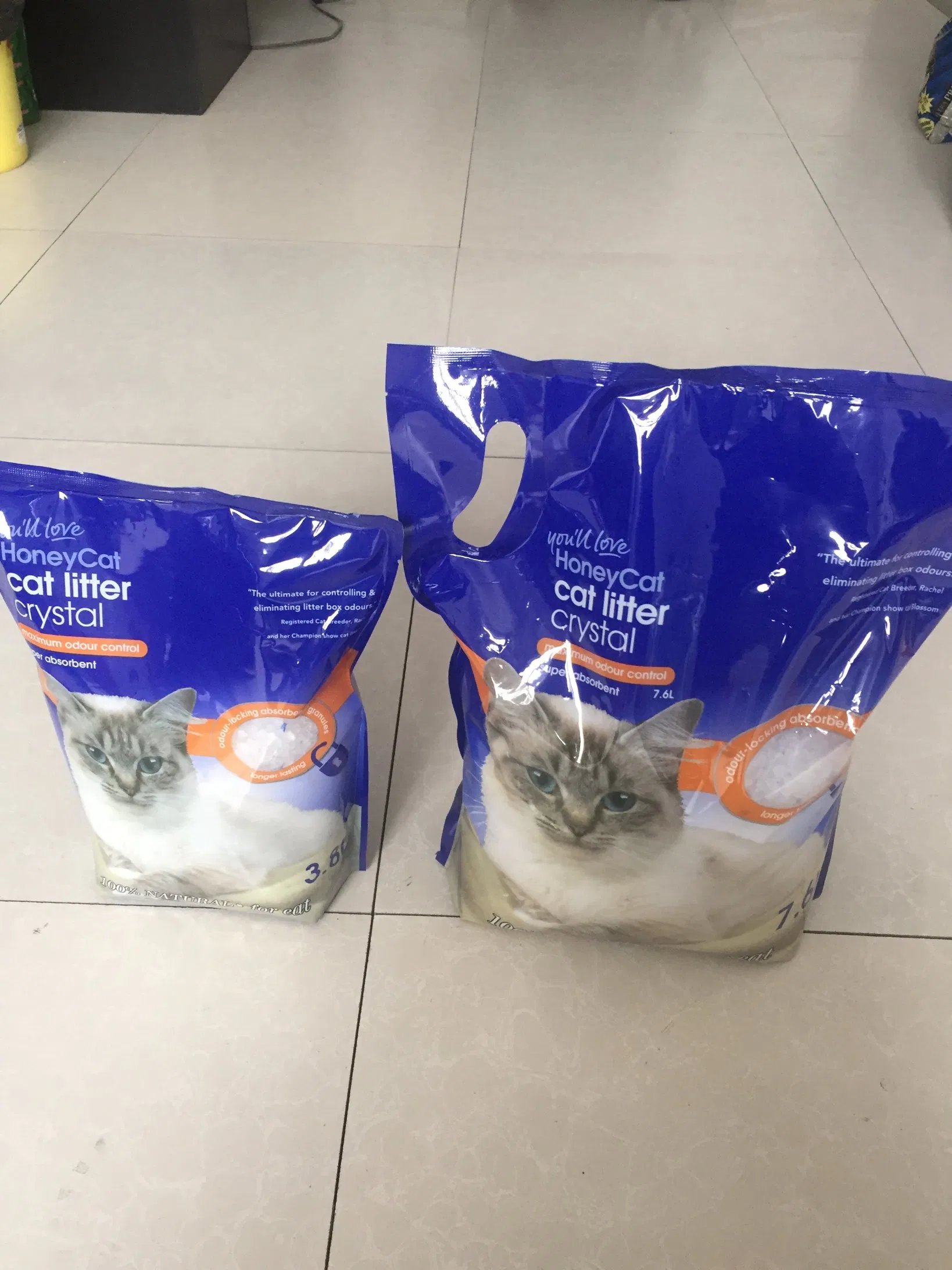 Ultra Less Dust and Strong Odor Control Natured Non-Clumping Silica Gel Cat Litter