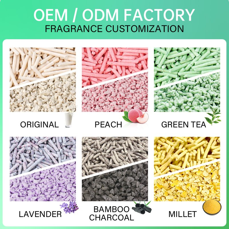 Factory Strong Clumping 99% Dustfree Deodorization Odor Control Tofu Broken Cat Litter