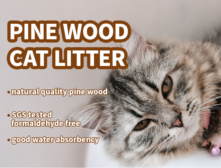 OEM ODM Premium Flushable Pine Wood Cat Litter - Low Tracking 10kg &amp; 20kg