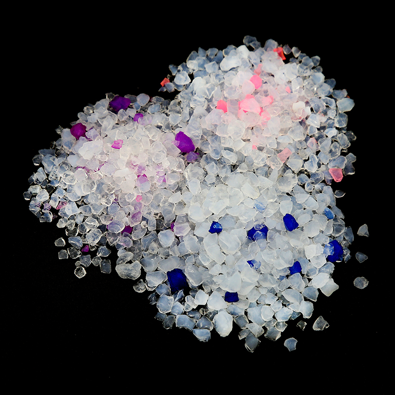 Ultra Absorbent Dust Free Crystal Silicone Cat Litter White Blue Color Silica Gel Cat Litter Sand