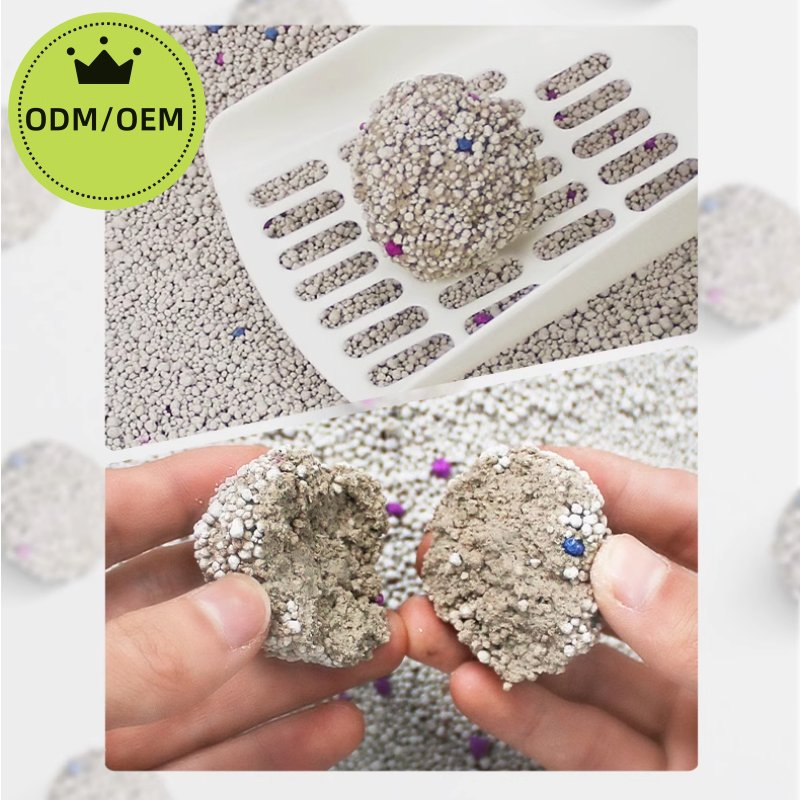 OEM/ODM Bentonite Cats Litter Premium Quality Arena Sanitaria Para Gatos Cleaning Natural Bulk Bentonite Clay Cat Litter