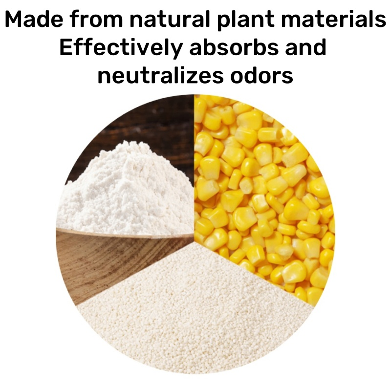 Arena Para Mascotas OEM Natural Absorption Dust-Free Clumping Deodorization Cassava Cat Litter