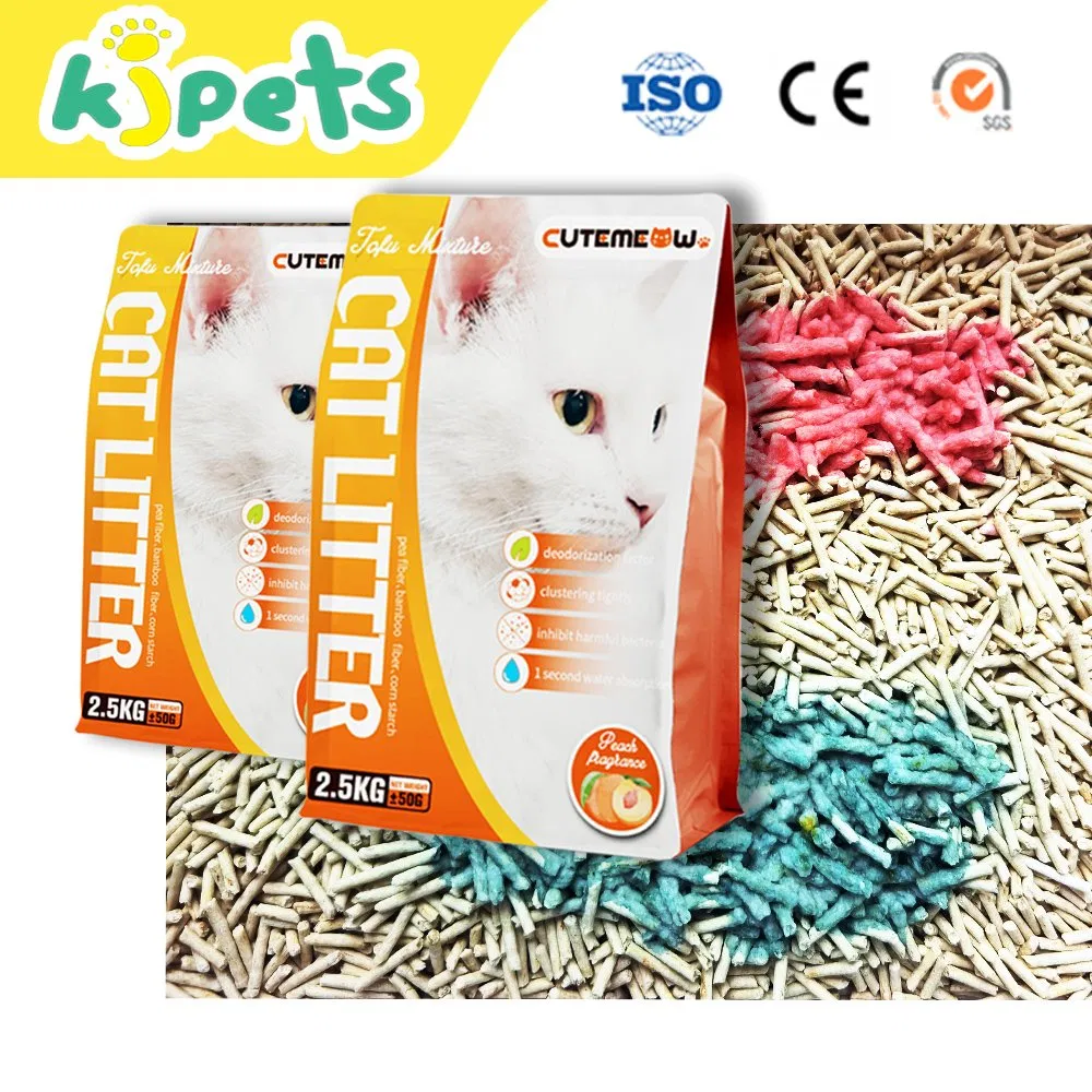 Health Indicator Sand OEM Factory Wholesale pH Catlitter Dust Free Tofu-Based Flushable Cat Litter
