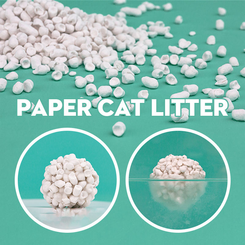Custom Logo Package OEM ODM Factory Wholesale Flushable Eco Friendly 100% Natural Biodegradable Paper Cat Litter