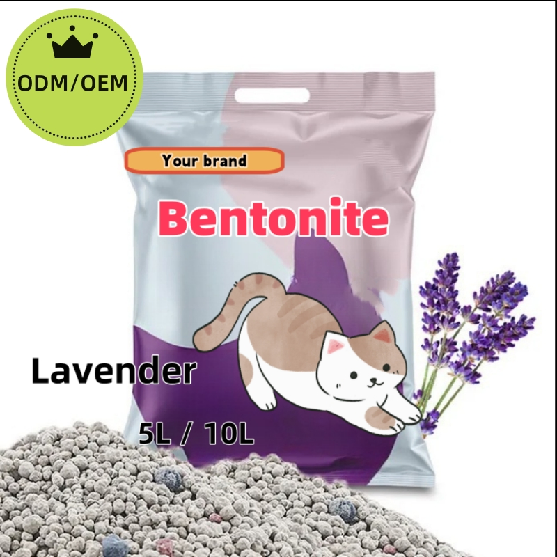 OEM/ODM Bentonite Cats Litter Premium Quality Arena Sanitaria Para Gatos Cleaning Natural Bulk Bentonite Clay Cat Litter