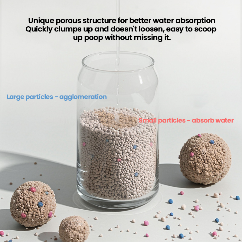 Cat Sand Mineral Litter Sodium-Based Ore Activated Charcoal Cat Litter Deodorising Dust-Free Cattery Source Factory Wholesale