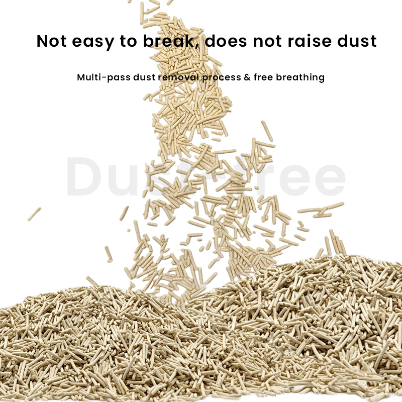 Antibacterial Deodorizing Cat Sand Environmentally Friendly Deodorizing Rapid Clumping Gentle on Paws Pine Scent Tofu Cat Litter