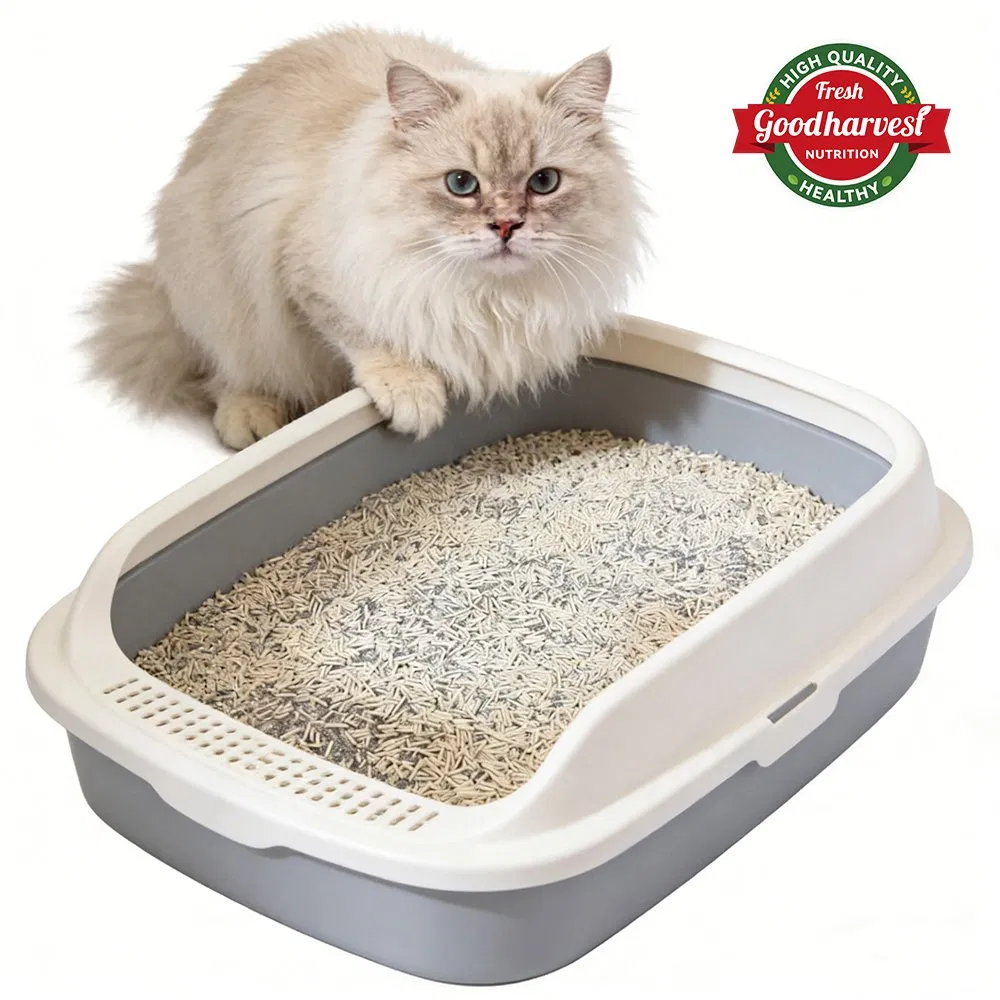 Natural Mixed Cat Litter Eco Friendly Hard Clumping Easy Cleanup