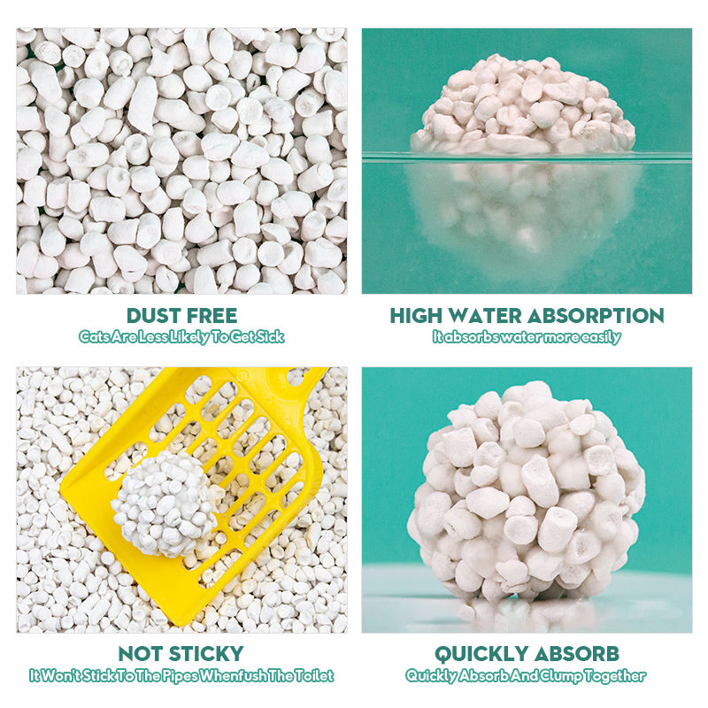 Custom Logo Package OEM ODM Factory Wholesale Flushable Eco Friendly 100% Natural Biodegradable Paper Cat Litter