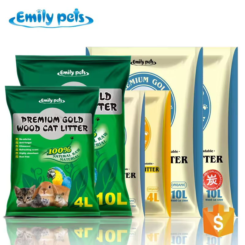 Activated Carbon Odor Control Pine Wood Pallet Kitty Wood Cat Litter