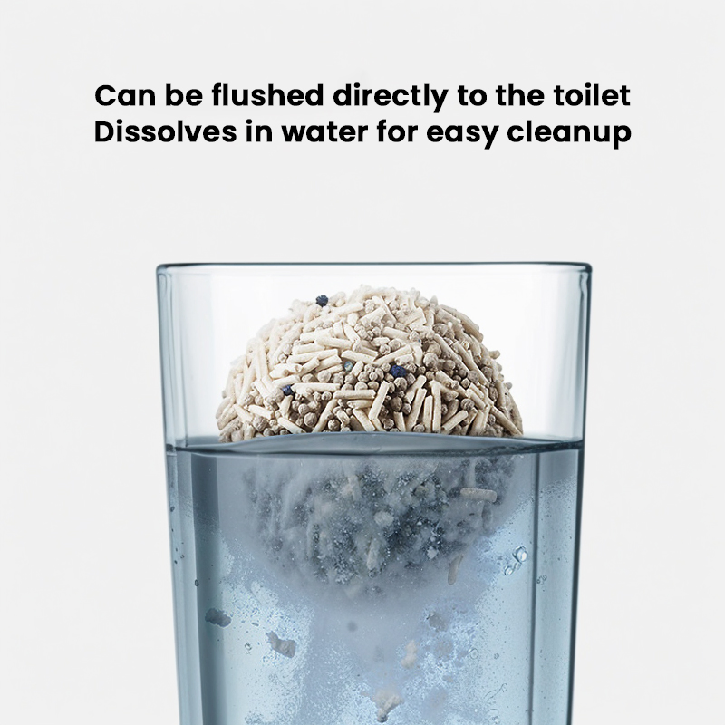 Cat Sand Suppliers High Absorbent Low Dust Biodegradable Natural Non-Sticky Soft on Paws High Absorbency Water Soluble Mixed Cat Litter