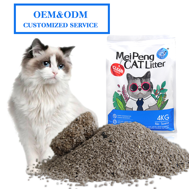 OEM Manufacturers Strong Clumping Easy Clean Natural Sodium Clay Cat Sand Dust Free Premium Bentonite Cat Litter