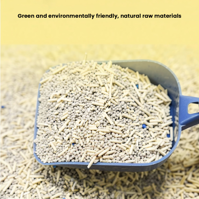 Eco Friendly Natural Mixed Cat Litter Bentonite Clay and Corn Double Adsorption Long Lasting Deodorization