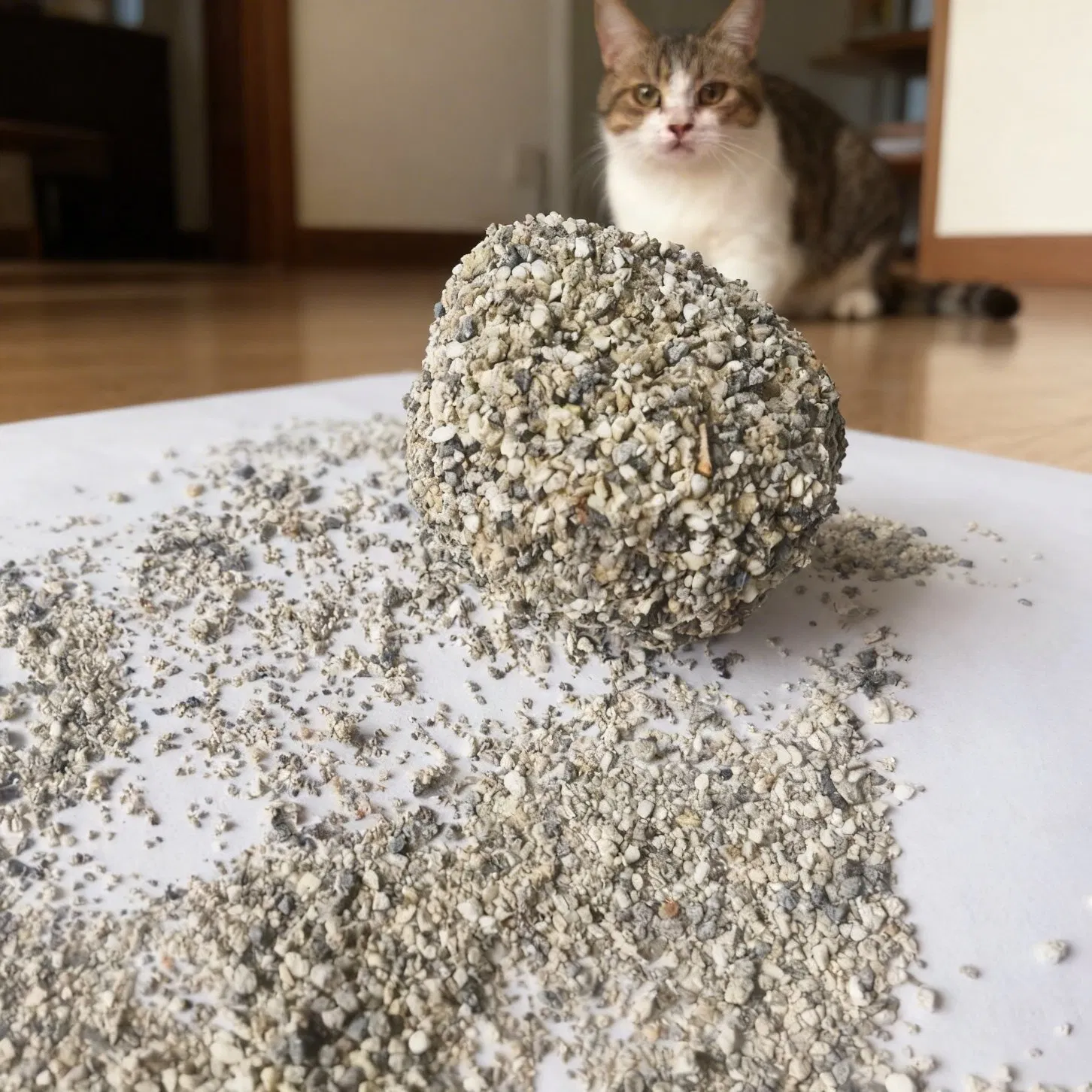 Natural Mineral Cat Litter with Superior Clumping Action From 100 Percent Bentonite Clay