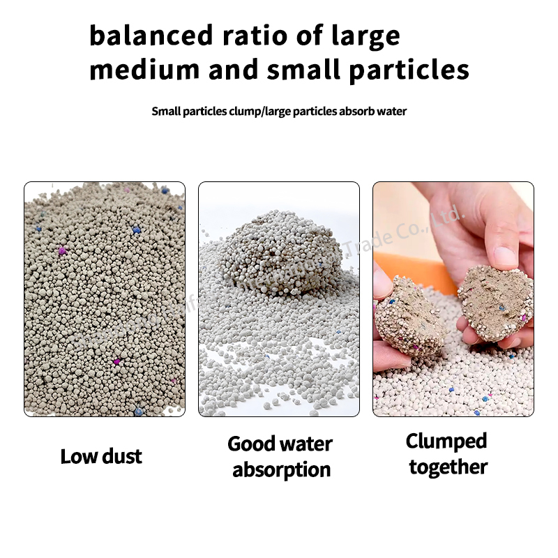 Cat Sand Mineral Litter Sodium-Based Ore Activated Charcoal Cat Litter Deodorising Dust-Free Cattery Source Factory Wholesale