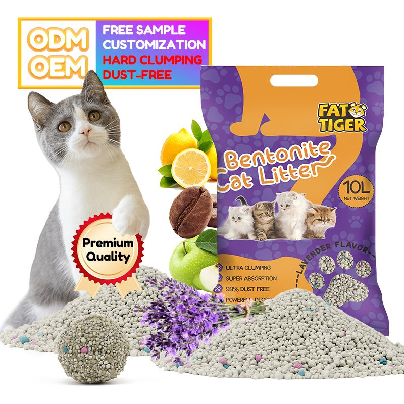 OEM World's Best Cat Litter Kitty Low Tracking Catlitter Clumping Paper Silica Gel Crystal Bentonite Tofu Cat Litter Sand
