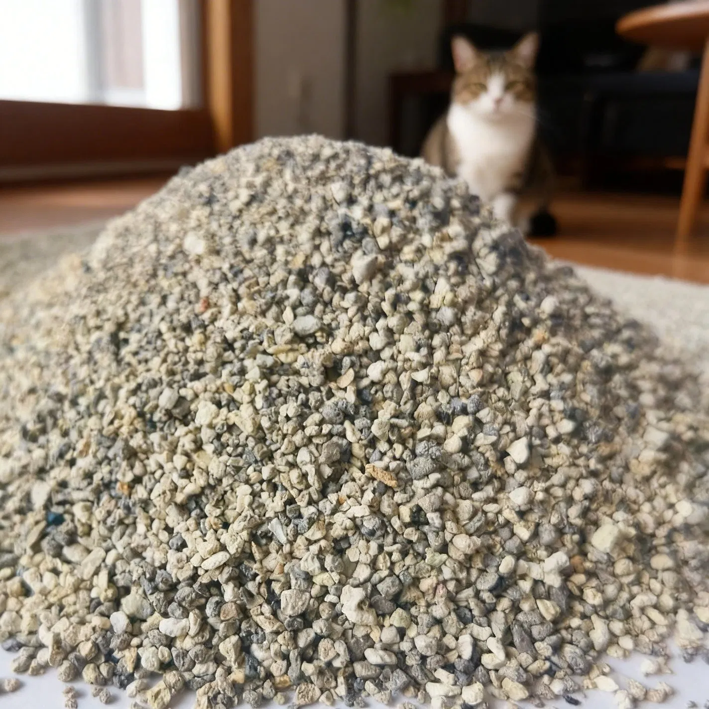 Natural Mineral Cat Litter with Superior Clumping Action From 100 Percent Bentonite Clay