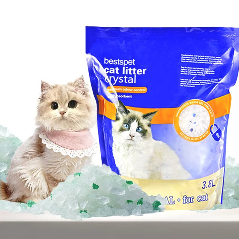 Dust Free Odor Control Non Clumping Easy Clean High Absorption Rate Factory Directly Sale Silica Gel Cat Litter