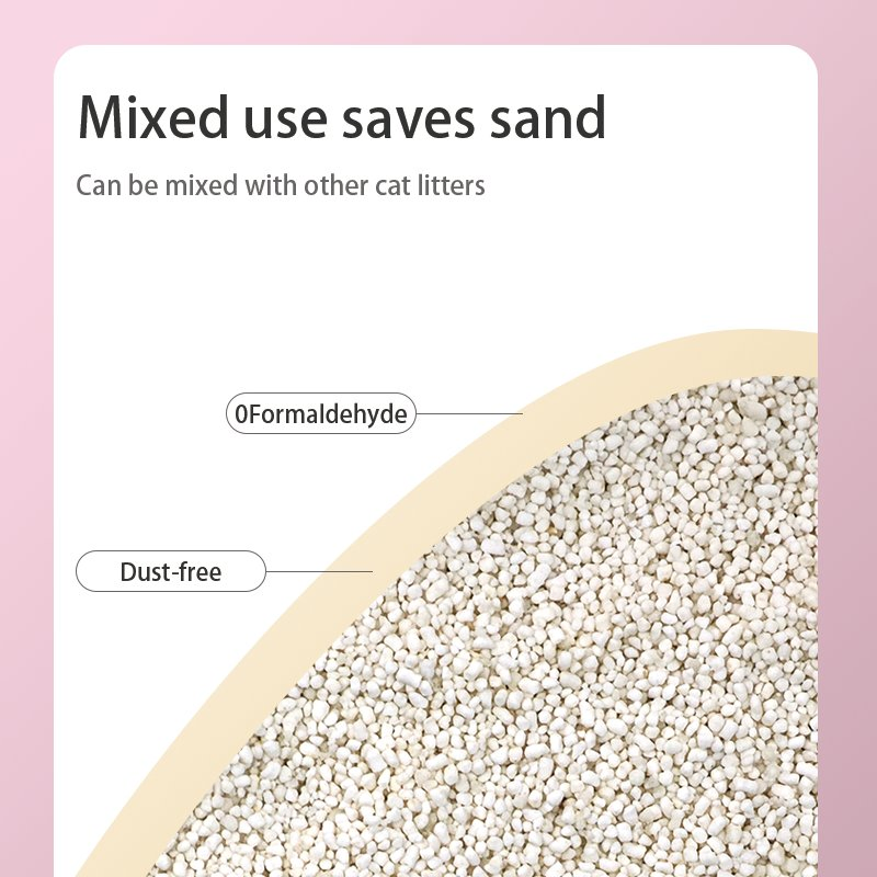 OEM/ODM Pet Supply Cassava Cat Litter Sand Eco-Friendly Dust-Free Clumping Odor Control Biodegradable Cat Sand