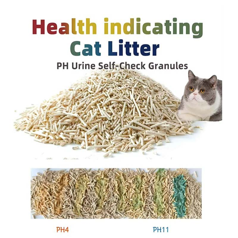 Eco-Friendly Pet Supply pH Test Color-Changing Cat Litter for Cat Health Detection