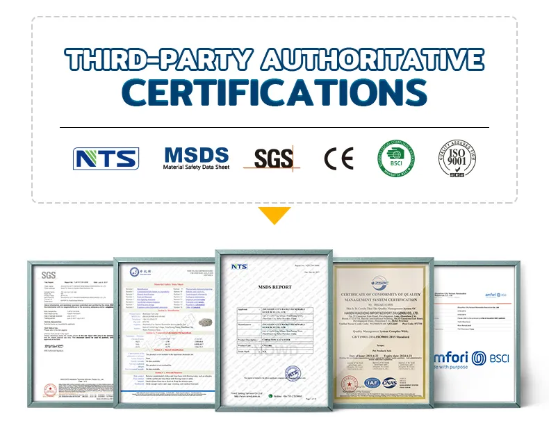 Certificates CE MSDS ISO9001