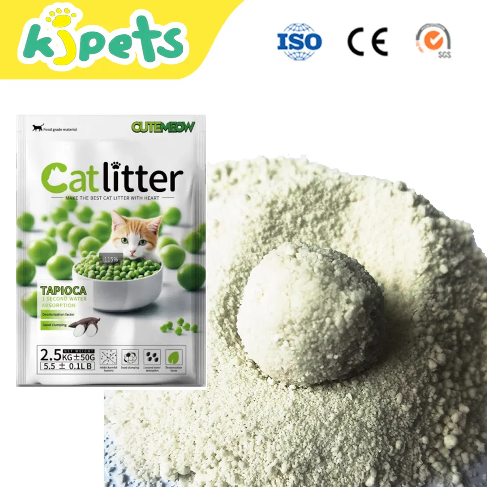 Kitty Cat Litter Sand Clumping Cassava Pine Wood Natural Tofu Cat Litter Flushable Clumping Cassava Cat Litter