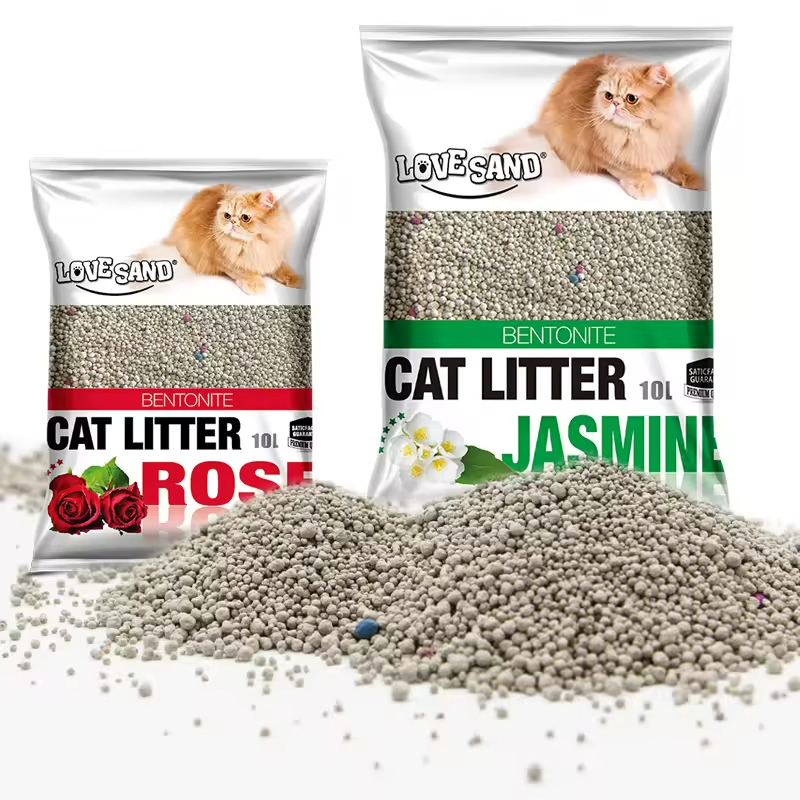 New Natural Clumping Bentonite Activated Carbon Cat Litter Bentonite Clay for Cat Litter