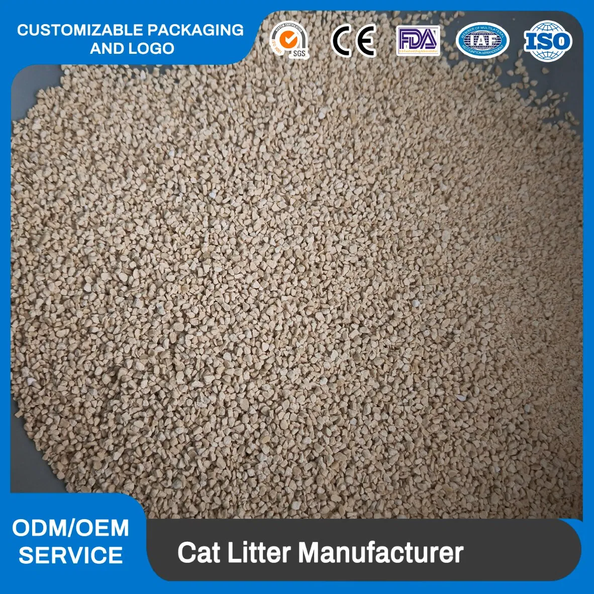 300% Water Absorption Rate Over Highly Absorbent Biodegradable Bamboo and Cassava Cat Litter Made From Renewable Resources for Eco-Conscious Pet Owners
