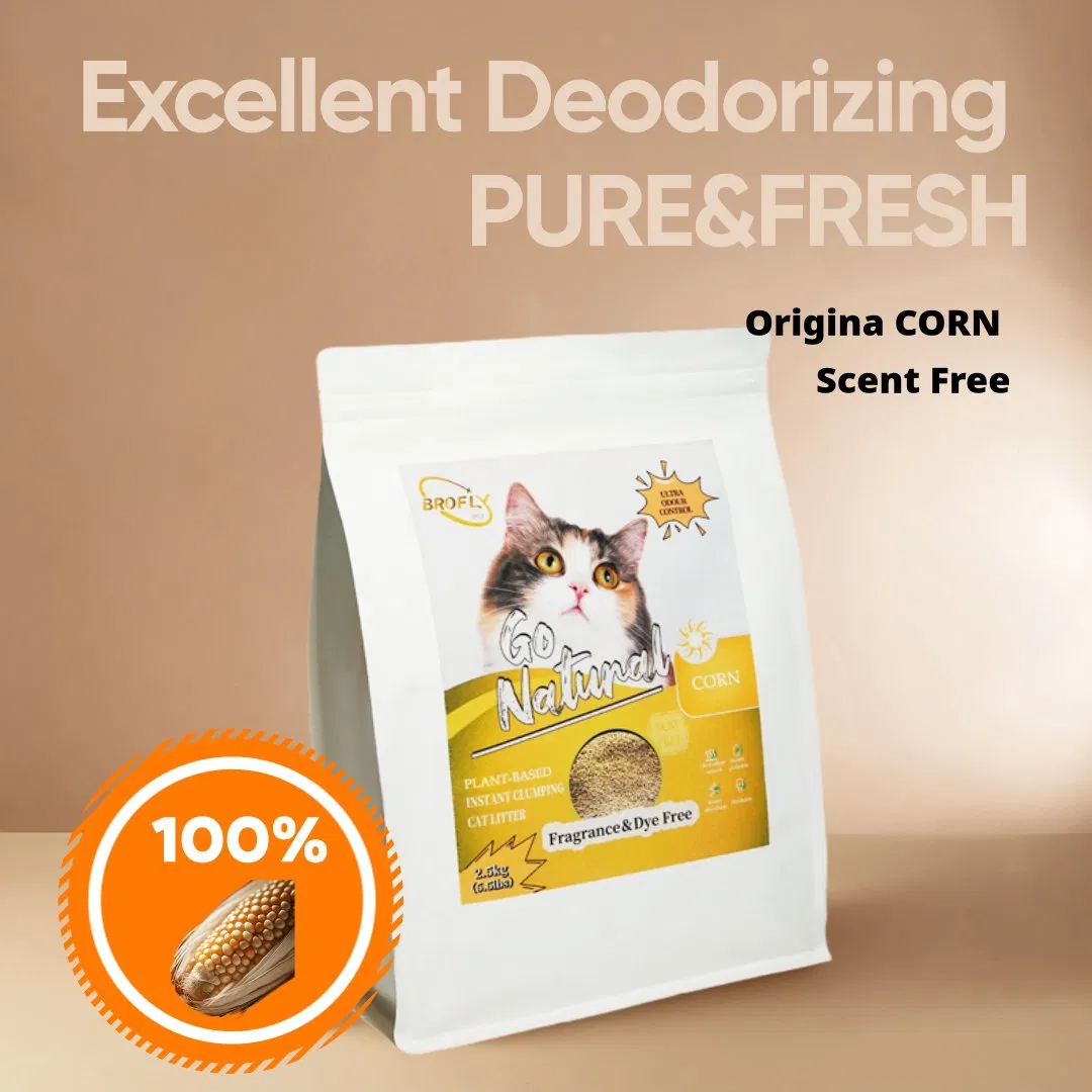 Eco-Friendly Corn Cat Litter Strong Absorption, No Chemicals, Just Pure Performance