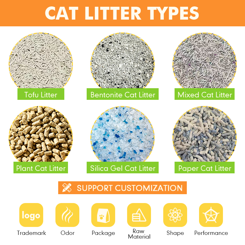99% Dust Free Biodegradable Arena Para Gatos Cat Litter Mixed