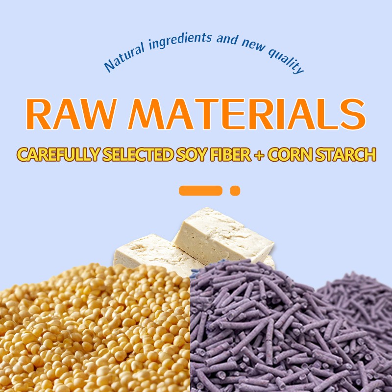 Organic Cat Litter Biodegradable Kitty Sand Natural Easy Clean and Premium Cat Litter Wood Pellets Tofu Cat Litter