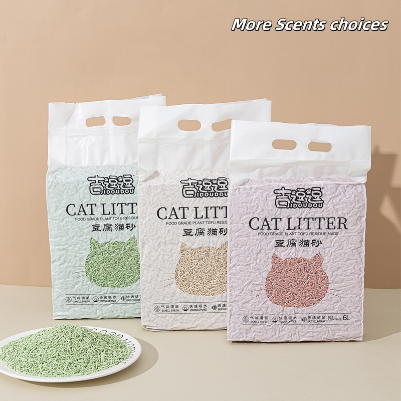6L One Bag Without Dust Clean Pet Supply Odour Controlling Scented Cat Litter