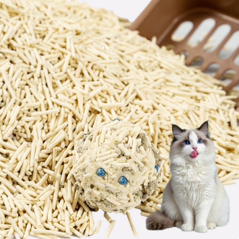 Factory Wholesale High Sales Odor Control Cat Sand Strip Shape Broken Tofu Cat Litter