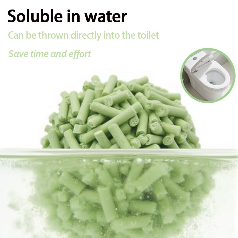 Arena Para Gatos Factory Price Tofu Cat Litter 1.5mm 100% Eco-Friendly Natural Flushable 2.0mm Original Sand Pure Tofu Cat Litter